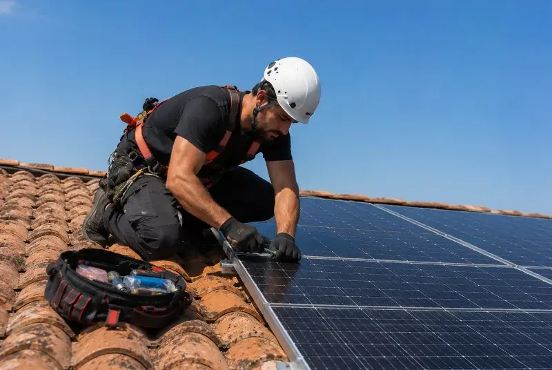 Maintenance et monitoring de panneaux solaires à Beaumettes