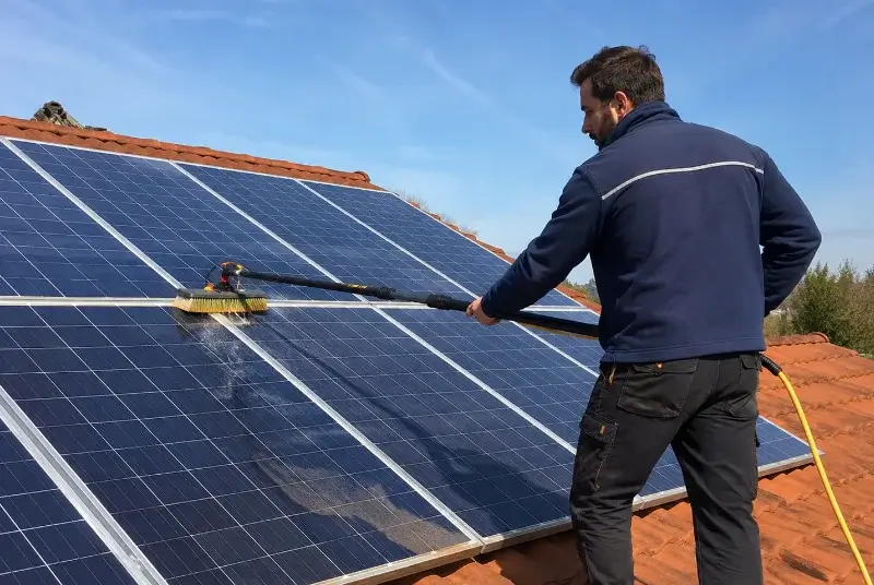 Nettoyage et entretien de panneaux solaires à Beaumettes